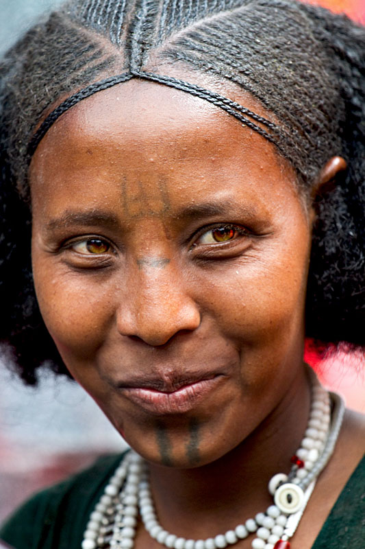 66   Young woman from the Raya Wollo tribe at Hayk market. Ethiopia 